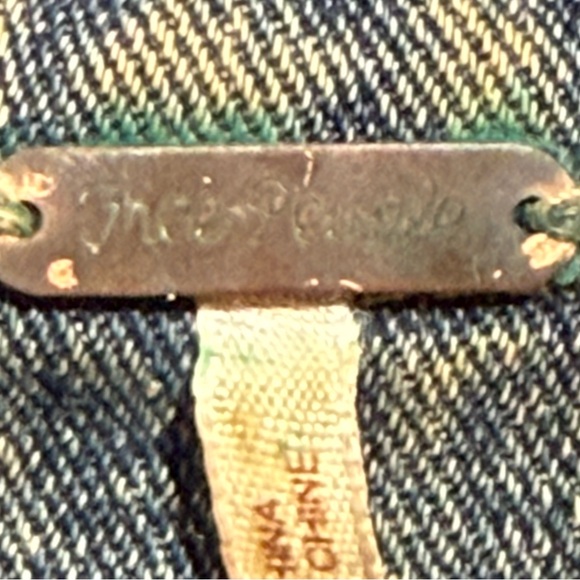 Free People Distressed Denim Jean Jacket With Gray Knit Long Sleeves Size XS - Picture 6 of 13